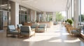 bright interior hospital building