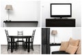 Bright interior - minimalism style Royalty Free Stock Photo