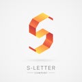 Bright isometric S letter