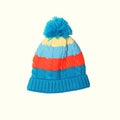 Bright knitted hat