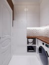 Bright laundry room