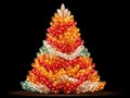 bright LED Christmas tree lights Royalty Free Stock Photo