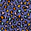 Bright leopard spots pattern illustration