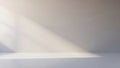 Bright Light Beam Shining on White Wall Royalty Free Stock Photo