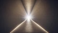 Bright light at the end of the dark tunnel concept Royalty Free Stock Photo