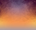 Violet polygonal gradient blurred background with yellow-brown tints. Royalty Free Stock Photo