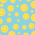 Bright light pattern with Fresh lemons.