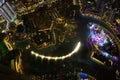 Dubai downtown seen from Burj Khalifa UAE Royalty Free Stock Photo