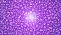 Bright Lights, Bokeh and Glittering Sparkles Blast in Purple Background Royalty Free Stock Photo