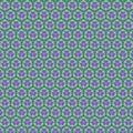 Bright lilac violet pink abstract geometric floral mosaic tile on a green background Modern fabric and paper pattern Royalty Free Stock Photo