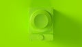 Bright Lime Green Sub Woofer Speaker