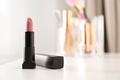 Bright lipstick on dressing table Royalty Free Stock Photo