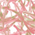 Bright long red and green colored liquid brush strokes with reflection. Multicellular organism imitation. Candy imitation.