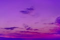 Bright magenta, purple and pink colors sunset. Royalty Free Stock Photo