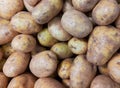 Bright Market Stand Potatoes Close-Up Royalty Free Stock Photo