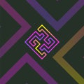 Bright maze logotype design