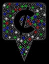 Bright Mesh Carcass Cent Map Pointer with Flash Spots