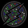 Bright Mesh Carcass Electroneum with Flare Spots