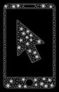 Bright Mesh Carcass Mobile Arrow Pointer with Light Spots