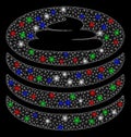 Bright Mesh Carcass Shit Coin Stack with Flare Spots
