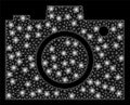 Bright Mesh 2D Camera with Light Spots