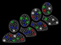 Bright Mesh 2D User Queue with Flash Spots
