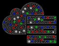 Bright Mesh Network Cloud Computing with Flare Spots