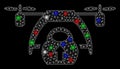 Bright Mesh Network Drone Loading with Flash Spots