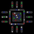 Bright Mesh Network Processor with Flash Spots