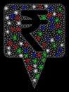 Bright Mesh Network Rupee Map Pointer with Flare Spots