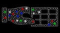 Bright Mesh Network Timetable Properties with Light Spots