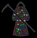 Bright Mesh 2D Scytheman with Flash Spots