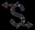 Bright Mesh Wire Frame Payouts with Light Spots