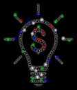 Bright Mesh Wire Frame Profitable Invention with Light Spots