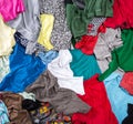 Bright messy colorful clothing