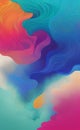 Bright modern abstract background gradient coloured smoke - AI generative art