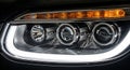 Bright modern car lighting system technology Royalty Free Stock Photo