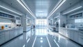 Bright and Modern Laboratory Interior with Advanced Equipment Royalty Free Stock Photo