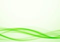 Bright modernistic green eco speed swoosh wave lines layout. Transparent futuristic cool dynamic motion background