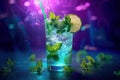 Mohito on a table by Generative AI