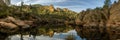 Bright Morning Colors Surround Bear Gulch Reservoir