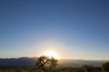 Bright morning with view on the mountains in Cafayate, Argentina