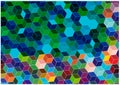 Bright mosaic tiles background Royalty Free Stock Photo