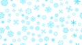 pattern texture frame blue snowy winter festive Christmas abstract carved snowflakes on a white background. Vector illustration Royalty Free Stock Photo