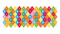Bright Multi-Colored Diamond Pattern Vector, vector design Generative AI Royalty Free Stock Photo