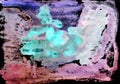 Bright multi-colored painting, contemporary art. Gouache acrylic tempera paint, abstract texture hand drawn gradient background