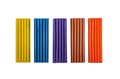 Bright multi-colored plasticine. Isolated Royalty Free Stock Photo