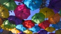 Umbrellas over the city