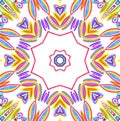 Bright multicolor abstract pencil drawing pattern