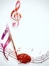 Bright Multicolor Music Poster Royalty Free Stock Photo